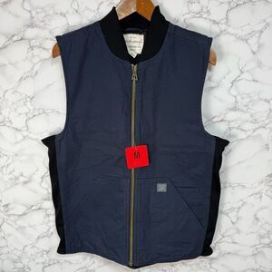 Weatherproof Men’s Canvas Vest sz M Outerwear Fleece Quilted NEW #F624